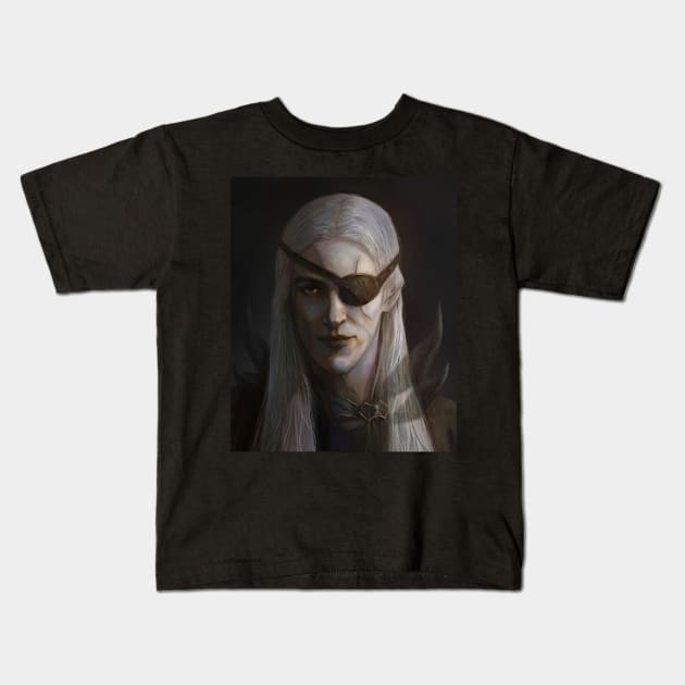 Aemond targaryen Kids T-Shirt by CustomPortraitsWorld